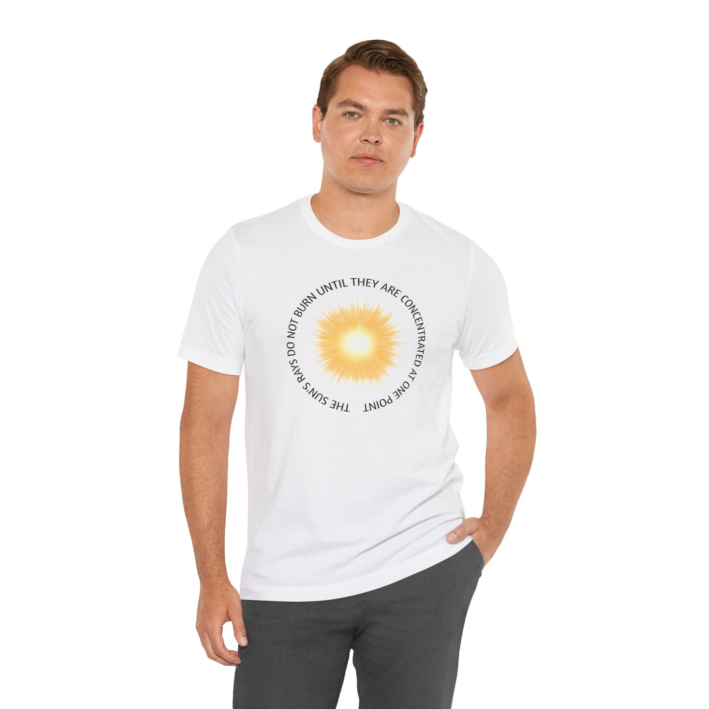Sunshine Quote Unisex Jersey Tee - Positive Vibes Shirt