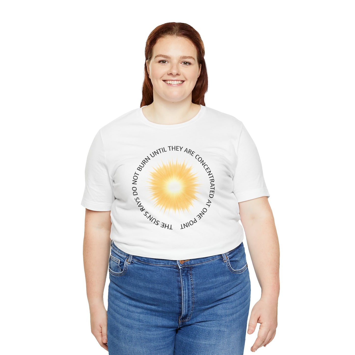 Sunshine Quote Unisex Jersey Tee - Positive Vibes Shirt