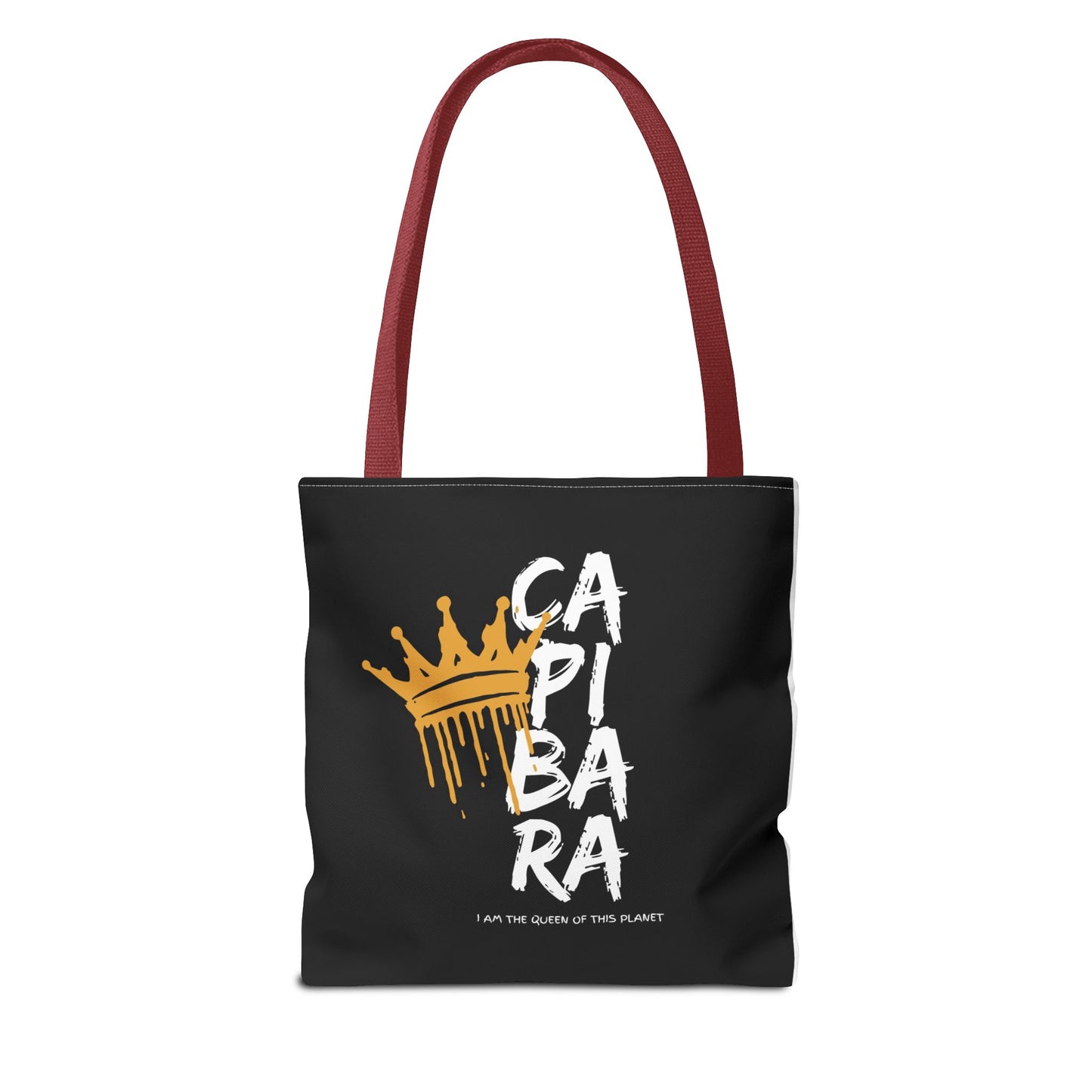Queen Capybara Graphic Tote Bag - Trendy Eco-Friendly Shopping Bag