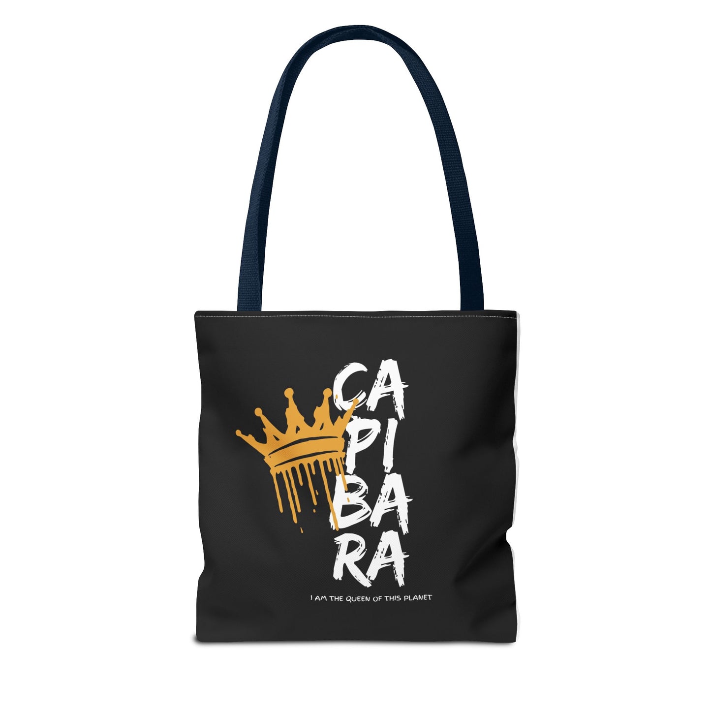 Queen Capybara Graphic Tote Bag - Trendy Eco-Friendly Shopping Bag