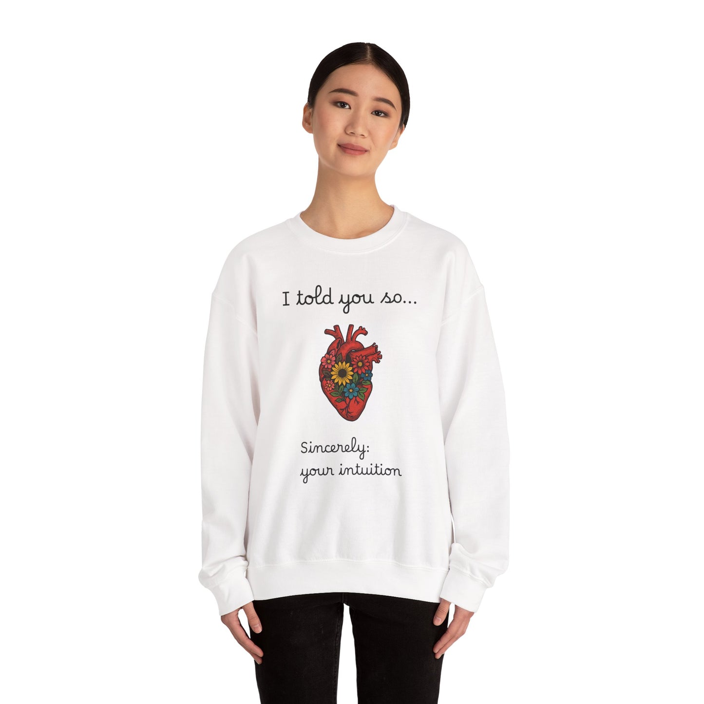 Heartfelt Intuition Sweatshirt - Unisex Heavy Blend™ Crewneck