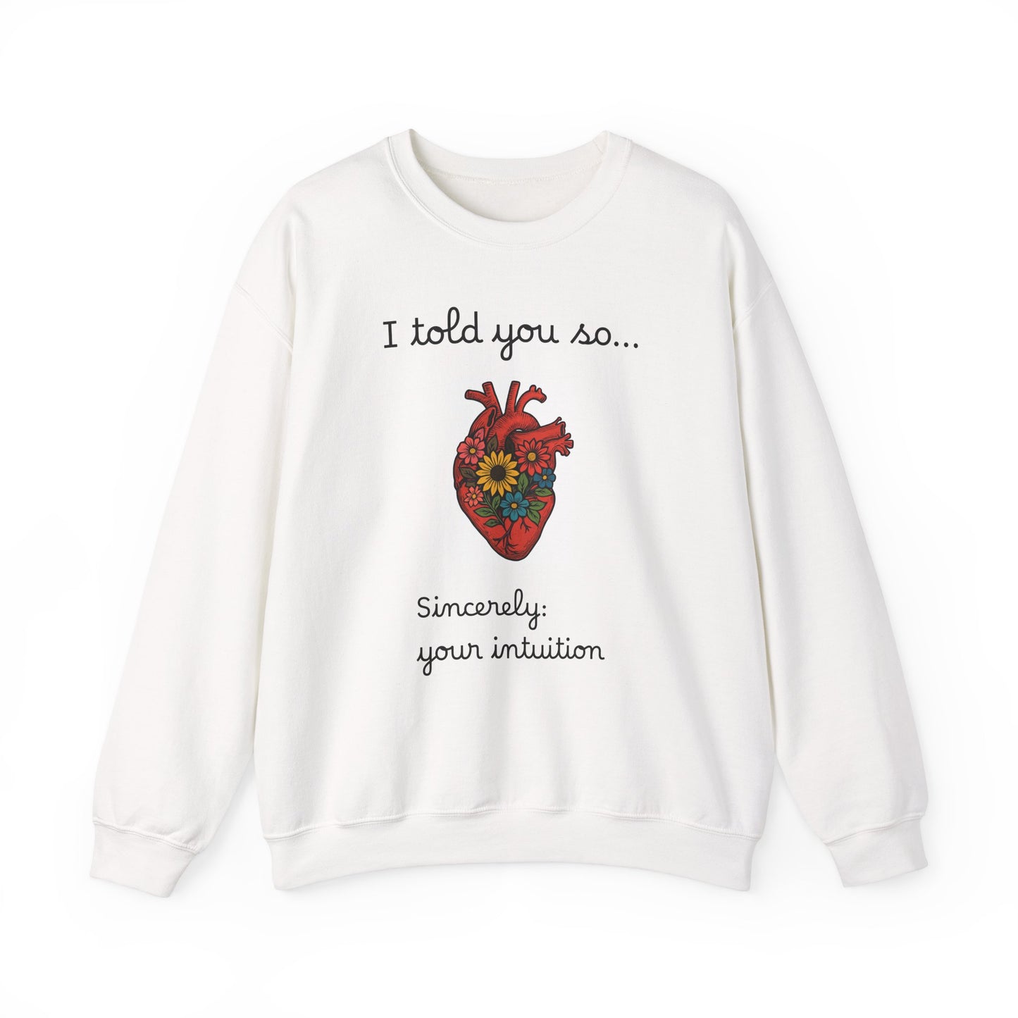 Heartfelt Intuition Sweatshirt - Unisex Heavy Blend™ Crewneck