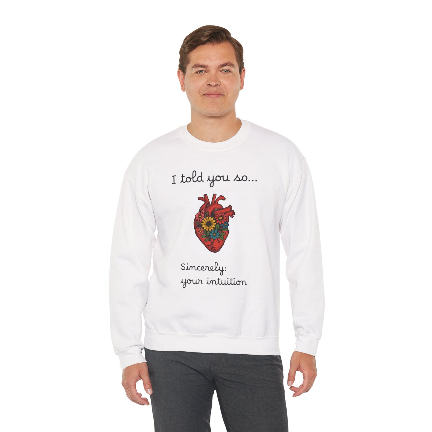 Heartfelt Intuition Sweatshirt - Unisex Heavy Blend™ Crewneck